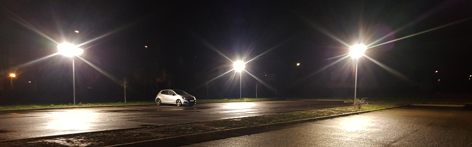 Un parking bien éclairé c'est mieux !